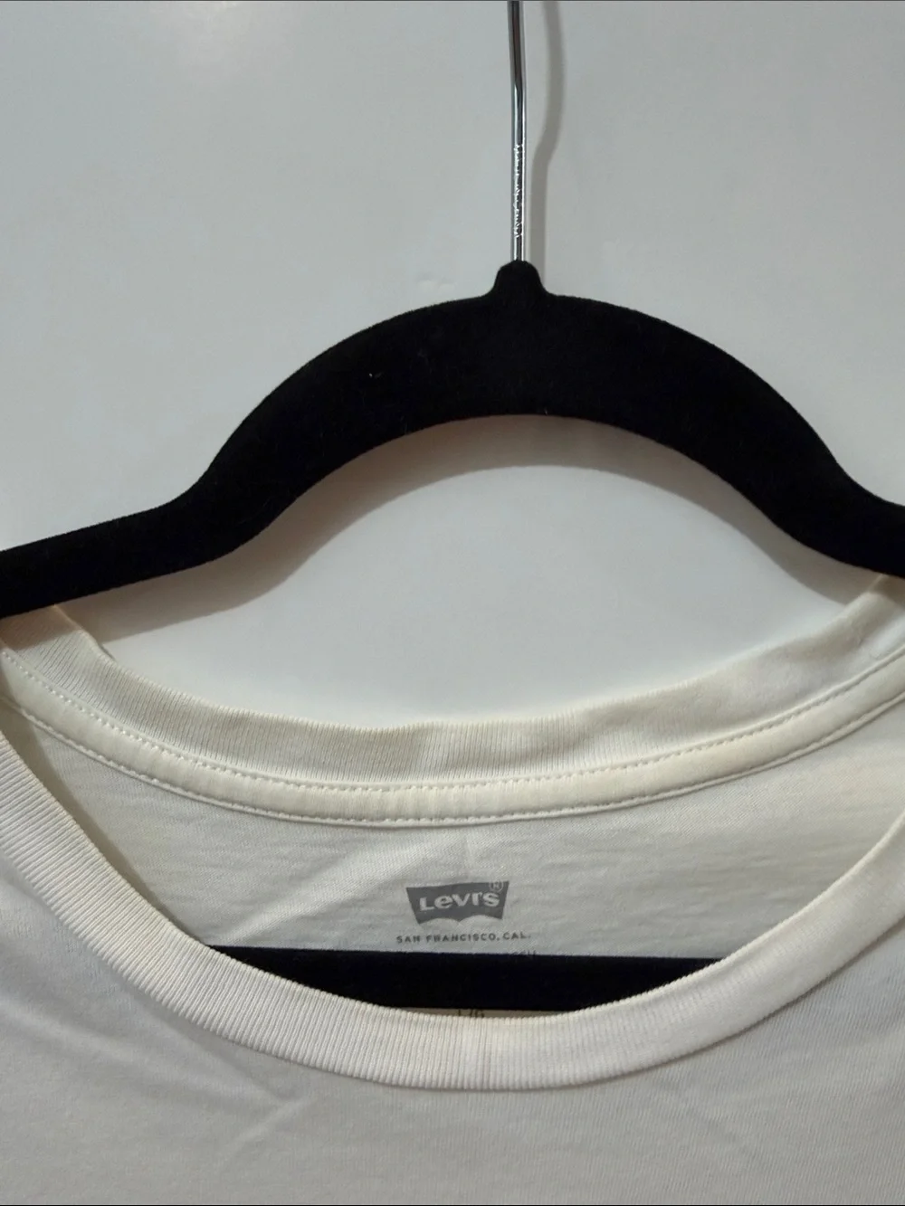 Levi's White Tee with Pink, Green & Blue Graphic